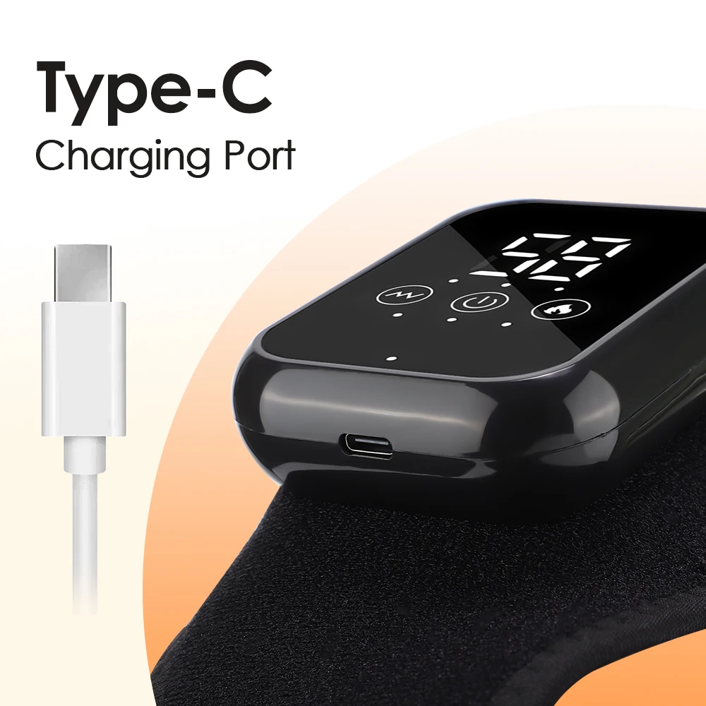 مدلك قدم حراري، ضواغط ساخنة، مدلك اهتزاز، مادة قابلة للتنفس، مفصل USB للقدم والكاحل، حماية من الضغط الساخن #5