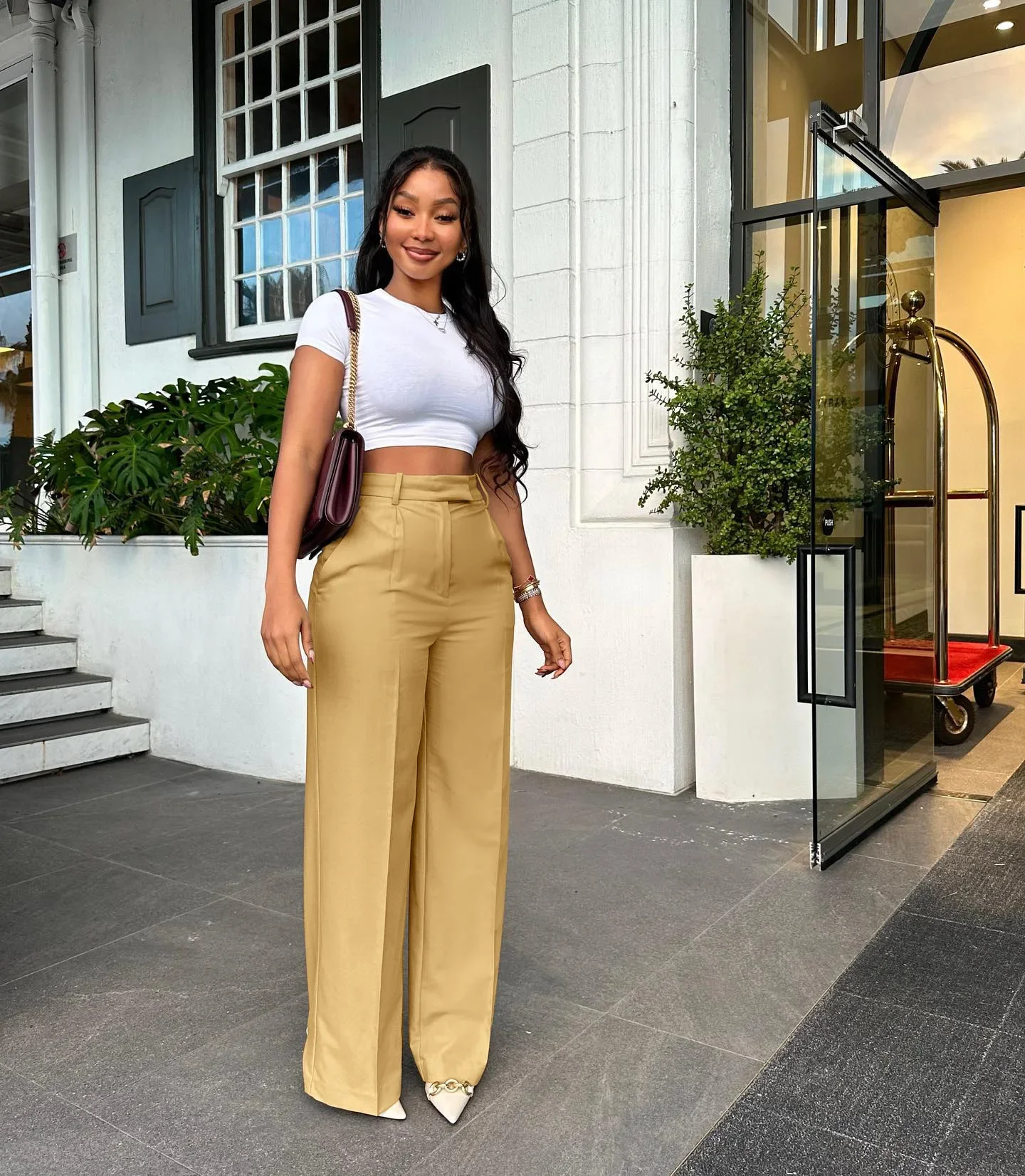 

Spring Women Trousers High Waist Straight Pants Wide-leg Pants Female Office Fashion Trousers Summer New Ladies Clothes