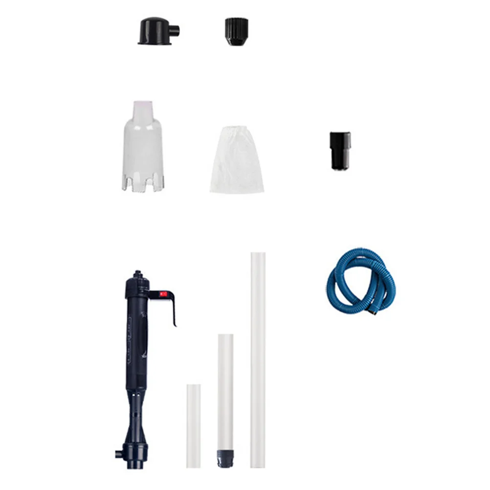 1pc Fish Tank Cleaner Operated Cordless Aquarium Water Changer Tool Universal Quick Changing Device