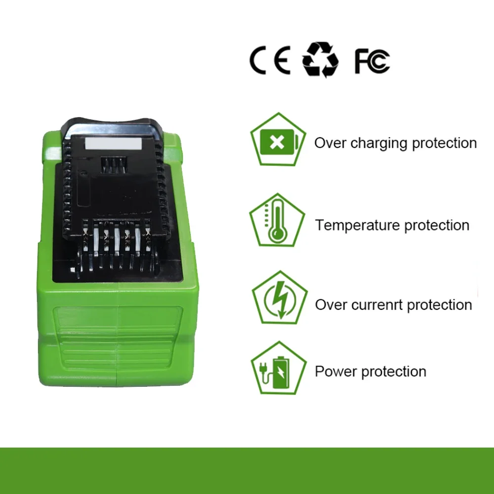 

For GreenWorks 40V 5000/6000/8000mAh Rechargeable Replacement Battery 29462 29472 22272 G-MAX GMAX