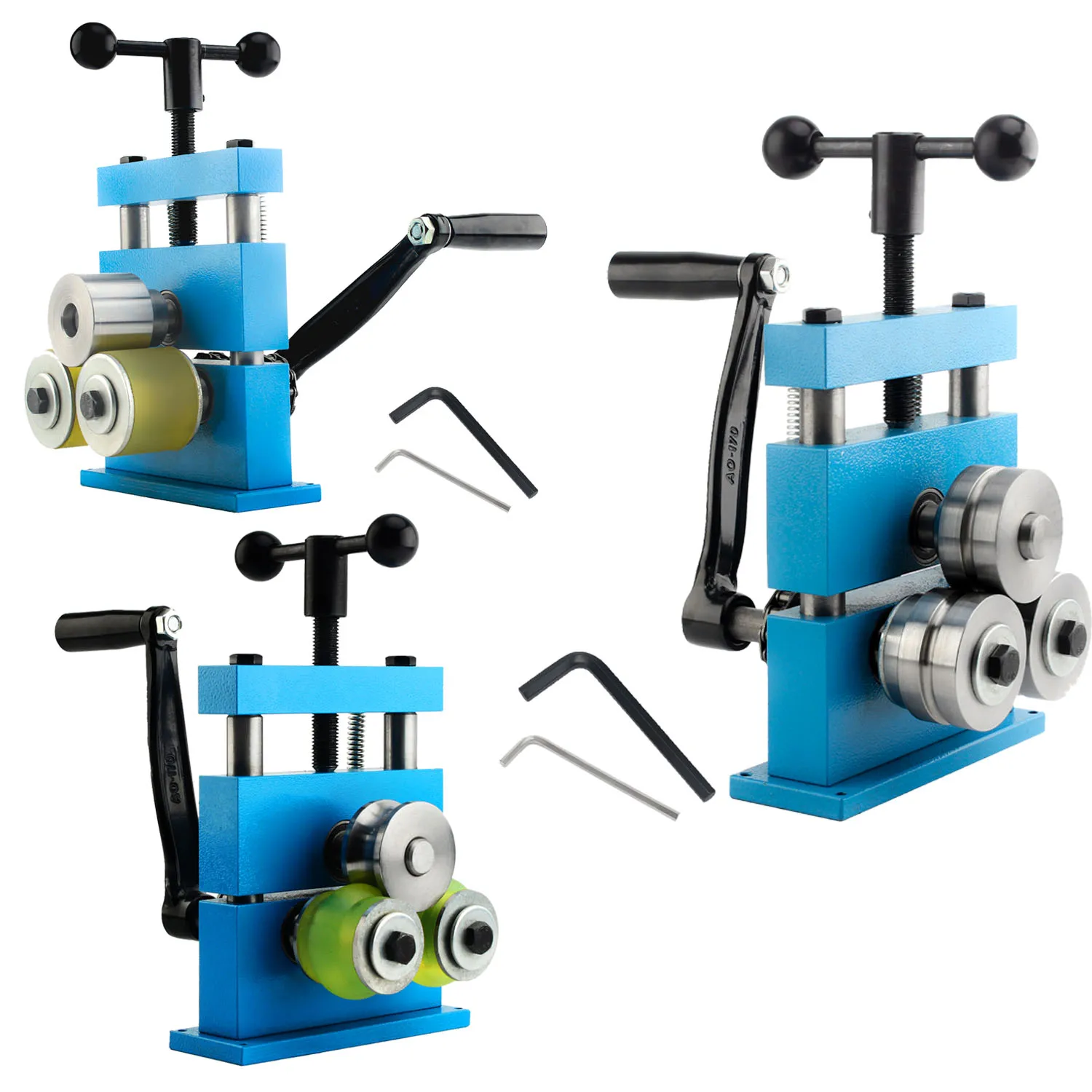 Stainless Steel Bracelet Bending Machine Rolling Machine 2 In1 Jewelry Press Brake Forming Machine Tools for Ring Earring