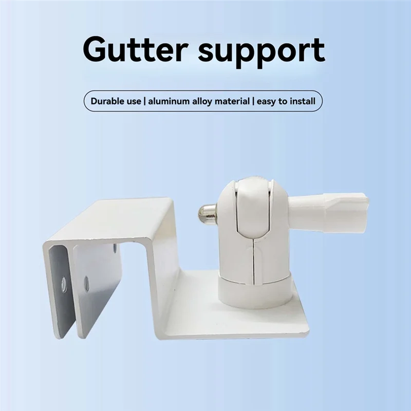 A44Z-For Starlink Mini Eaves Gutter Bracket With Bracket Pipe 1/4 Screw Adapter 360 Degree Rotation Ethernet Satellite Kit