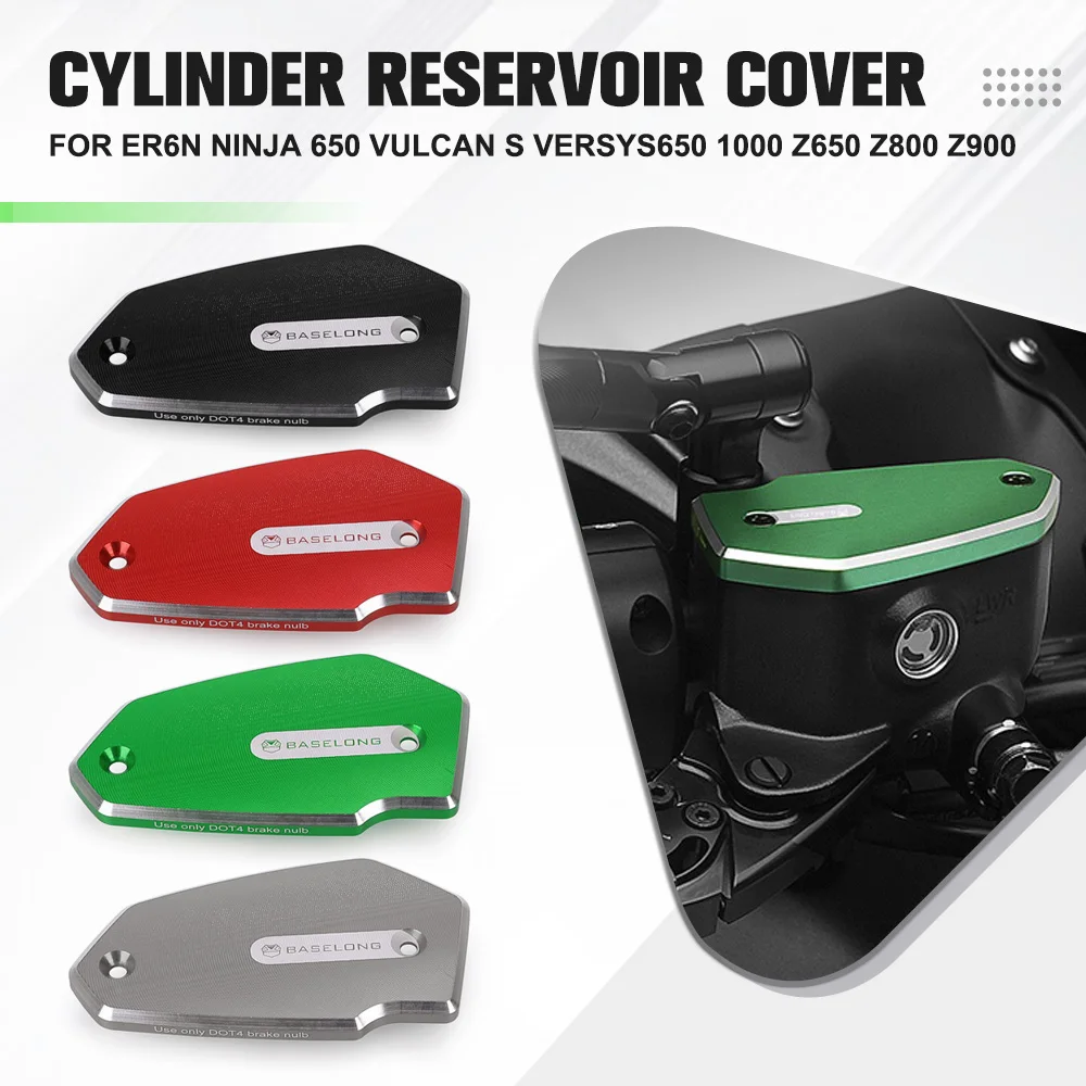 

For Kawasaki ER6N ER6F NINJA 650 VULCAN S VERSYS 650 1000 Z650 Z800 Z900 Z650RS Front Brake Fluid Tank Reservoir Cover Oil Cap