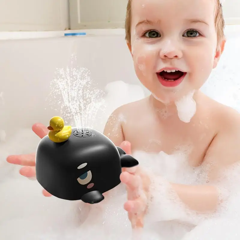 giocattoli da bagnetto per bambini Divertimento spruzzatore d'acqua elettrico per balene Forniture per vasca da bagno per Pasqua Fuori Gioca a amici Famiglia Gioco per bambini Nuoto