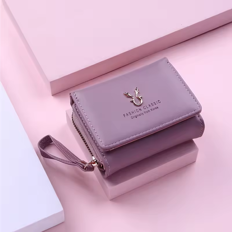 Luxury Brand Women's Small Wallet Female Card Holder Short Wallets with Coin Purse for Woman Ladies PU Leather Hasp Mini Clutch - Image 13