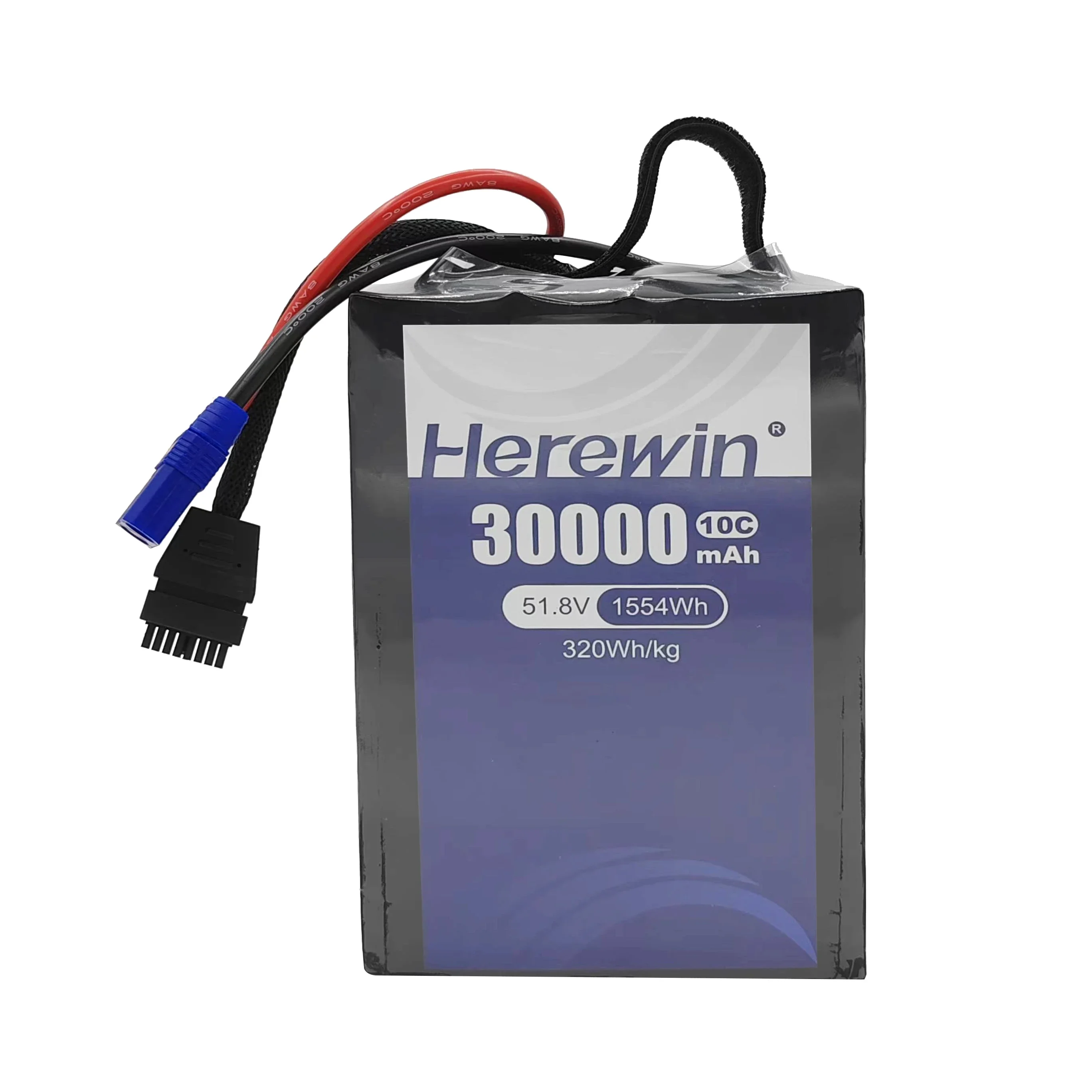 Ultra-Fast Charging Herewin 4S 53.2V 30000mAh 30C Semi-Solid Battery for Agricultural Monitoring