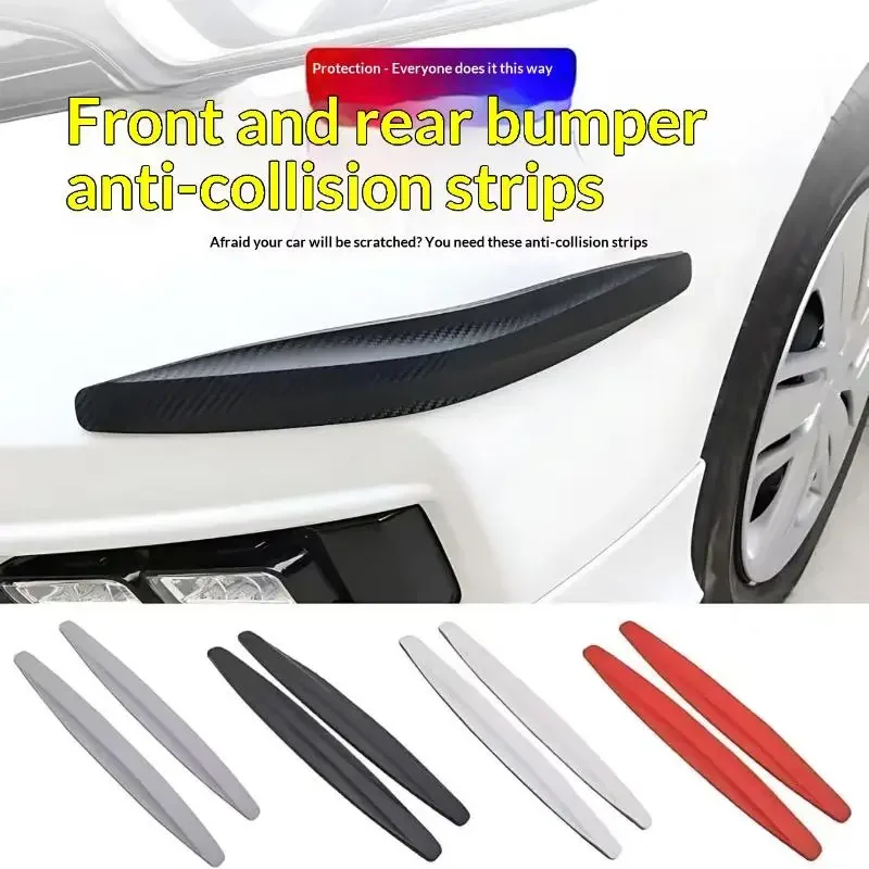 4pcs Car Bumper Protector Strip Guard Corner Protection Strips Scratch Protector Crash Anti Collision Auto Accessories