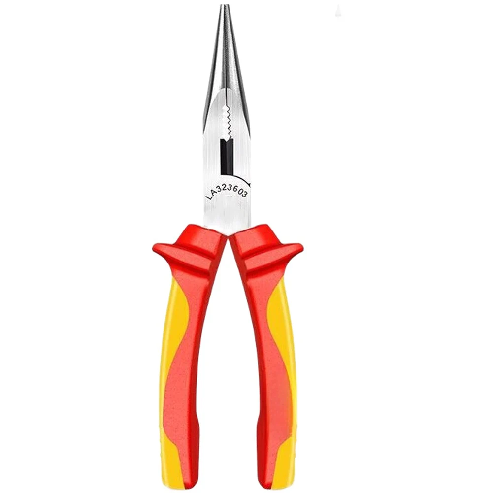 VDE Approved 1000V Insulated Needle Nose Pliers FOR Electrical Contractors FOR CR V Steel Body FOR Reliable Daily Field Use