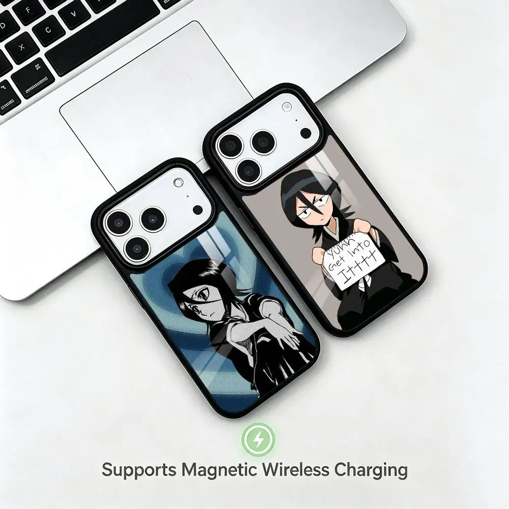 Bleach Kuchiki Rukia gift Phone Case For iPhone17,16,15,14,13,12,11 Plus,Pro Supports Magnetic Wireless Charging