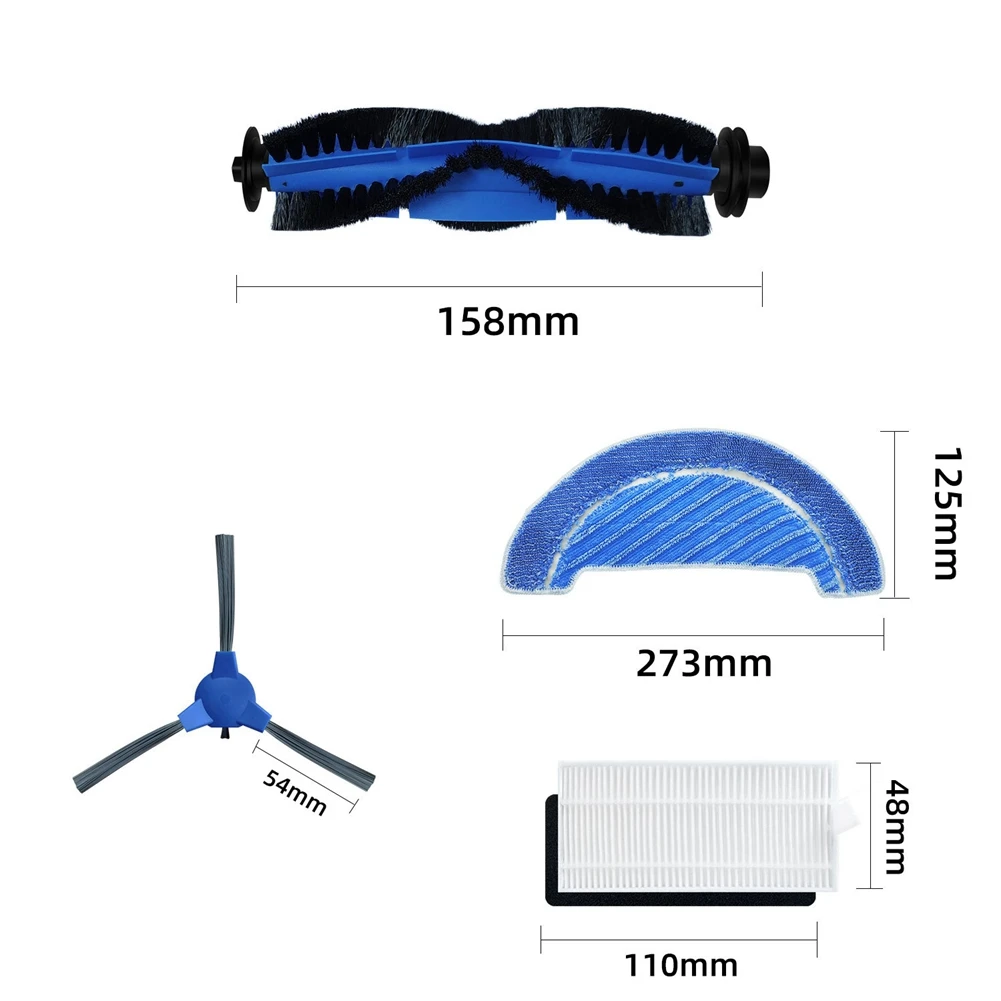 EAS-Hepa تصفية الجانب الرئيسي فرشاة ممسحة الملابس خرقة استبدال ل Cecotec Conga 1090 1990 جهاز آلي لتنظيف الأتربة قطع الغيار