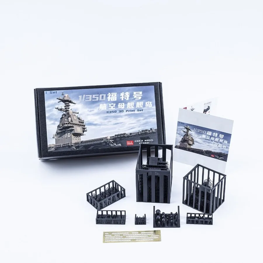 1/350 CVN-78 USS Gerald R. Ford Island Superstructure 3D Print