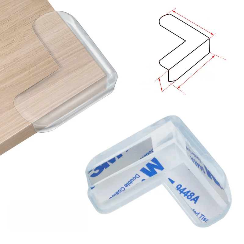 

8 шт./компл. Детские прозрачные силиконовые защитные накладки на углы стола, защита краев, защитные накладки от ударов для детей