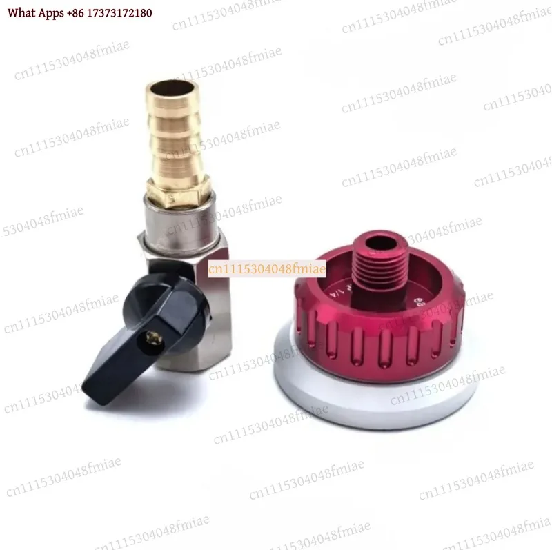 Reusable Metal Vacuum Valve Nozzle Self-Sealing Bag Connector for Prepreg Carbon Fiber Resin Infusion Process
