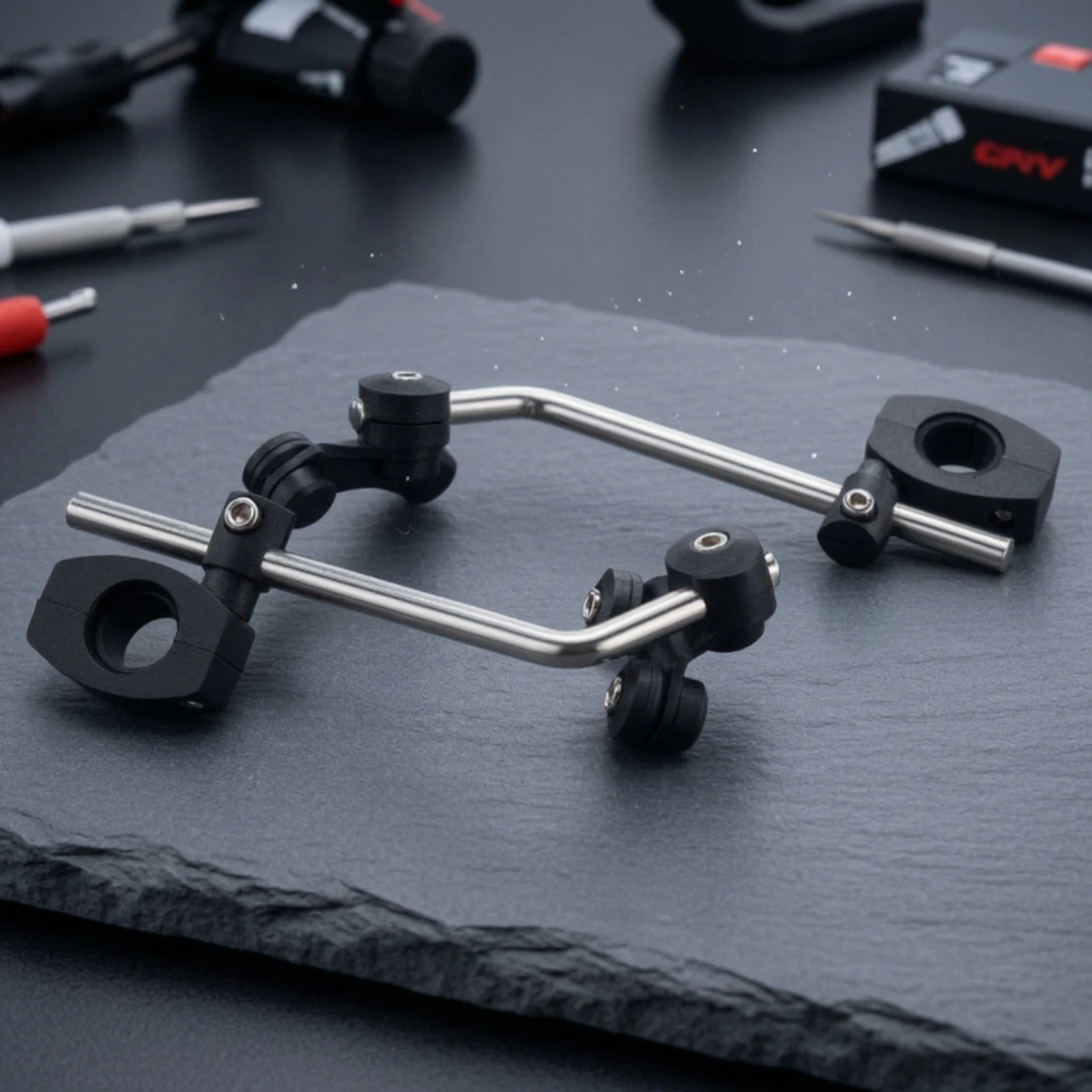 Windshield Mounting Brackets Universal Windshield Brackets with Clamps Hardware Long-Lasting High Strength for Motorcycle Riders