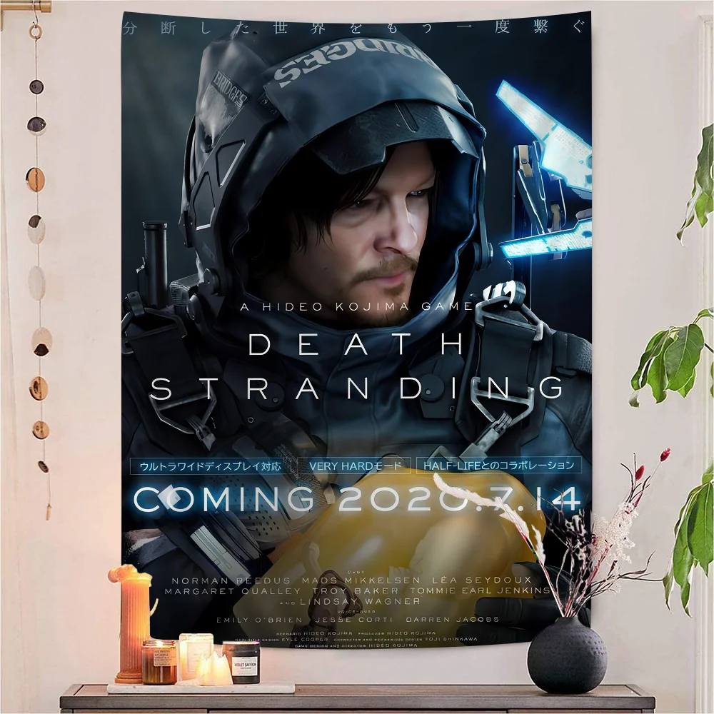 

Game TV Death Stranding Hippie Wall Hanging Tapestries For Living Room Home Dorm Decor Kawaii Room Decor