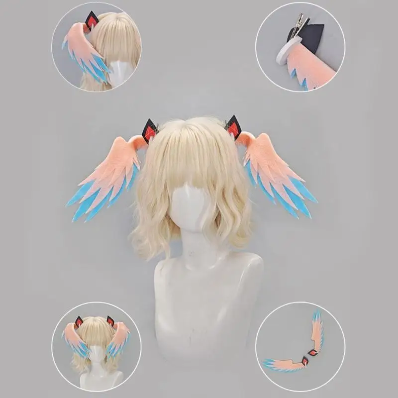 Cosplay Event Angel Wing Hair Clip for Adult Teens Halloween Party Styling Props 