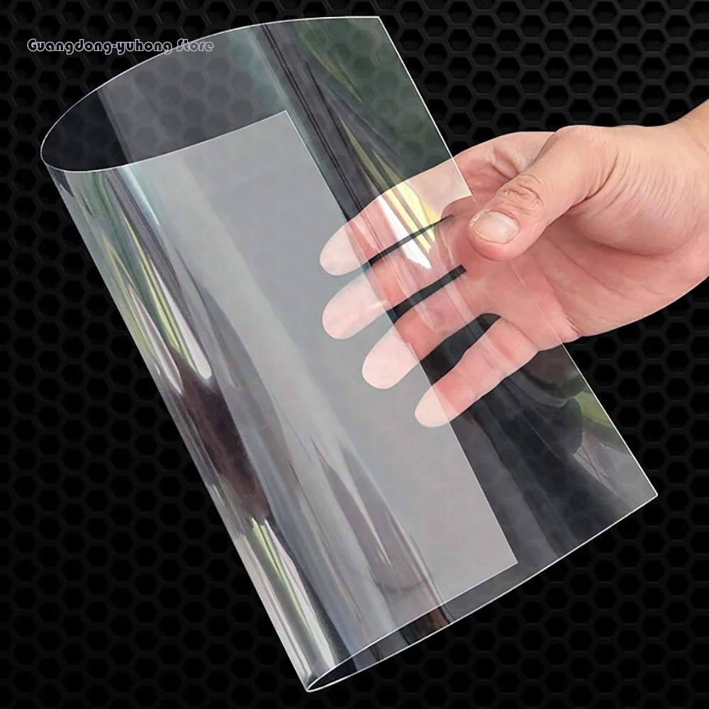 0.3~2mm Thickness PVC Plate High Transparent Plastic Sheet Hard Board Home DIY 100x200 200x200 200x300 210x297mm Isolation Board