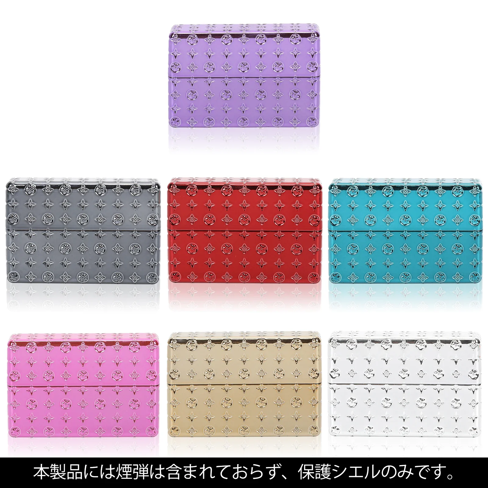 

Waterproof Print Flower Pattern PC Box moisture-proof Cigarette Case for IQO Iluma Storage Box