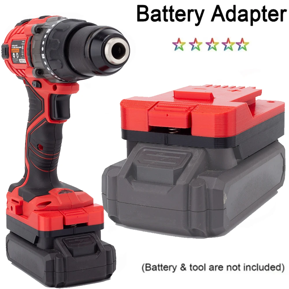 

Battery Converter Adapter For Hyper Tough 20v Lithium to for Bauer 20v Power Cordless Drill Tools (Not include tools &battery)