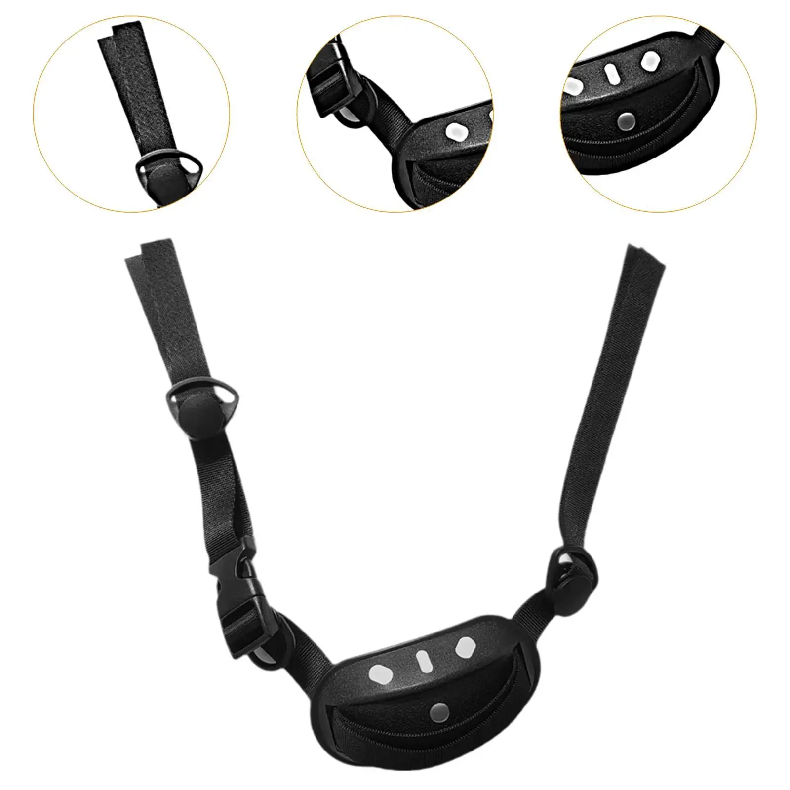 ヘルメットあごストラップ あごカップ付き 交換用あごバンド 安全ヘルメットあごストラップ バックル付き バイクソフトボール用 ほとんどのヘルメット