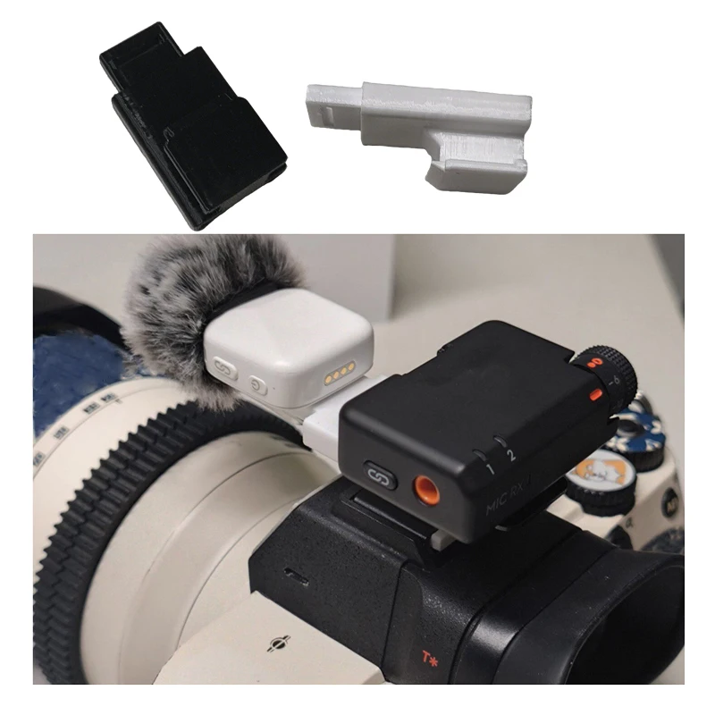 1PCS For DJI MIC MINI On-Camera Microphone Cold Shoe Mount Adapter Single/Dual Mic Mounting Bracket 3D Printed Modified Parts