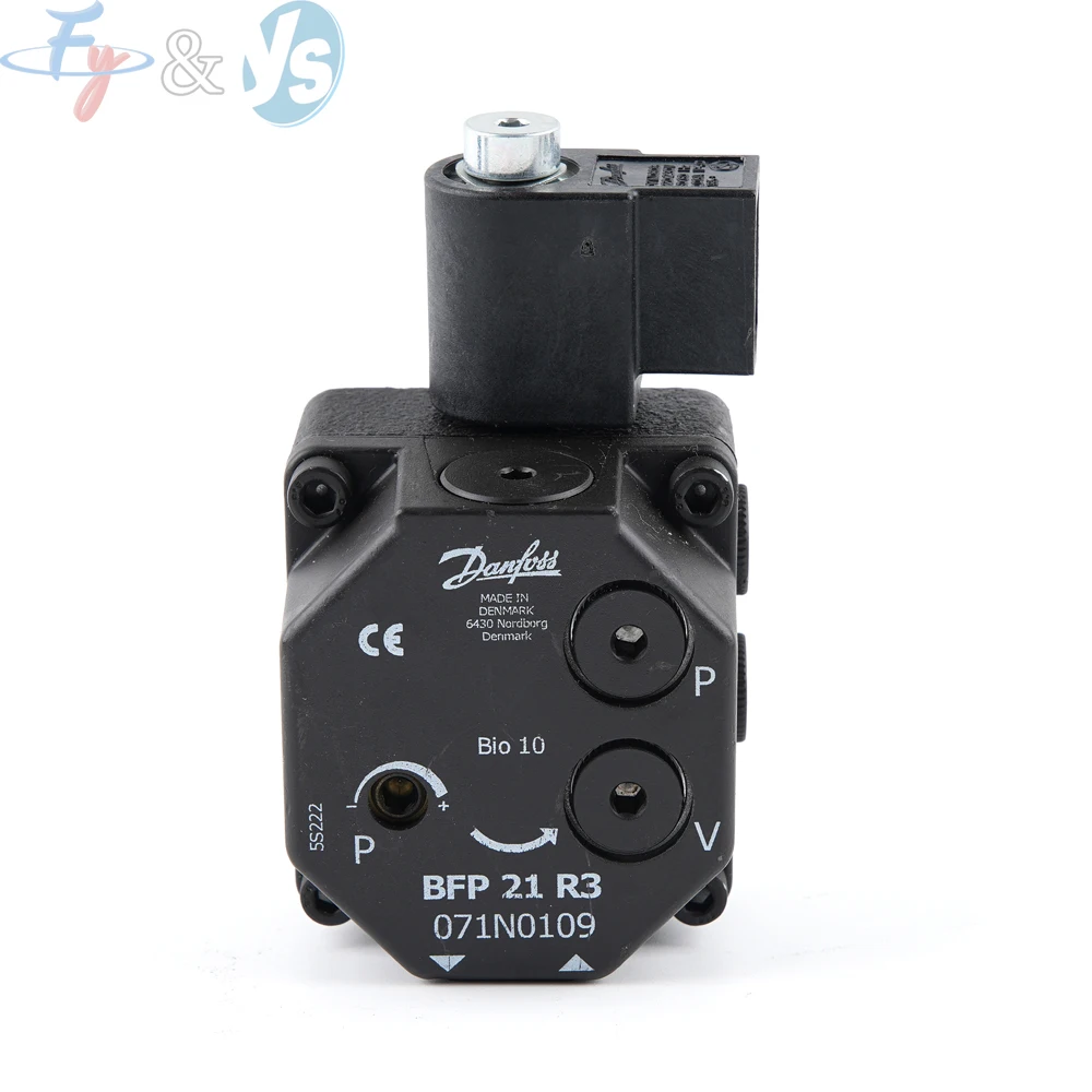 BFP21 Oil Pump for Oil Burner, High Pressure Fuel Pump with Solenoid Valve, Industrial Diesel Burner Pump for Combustion System