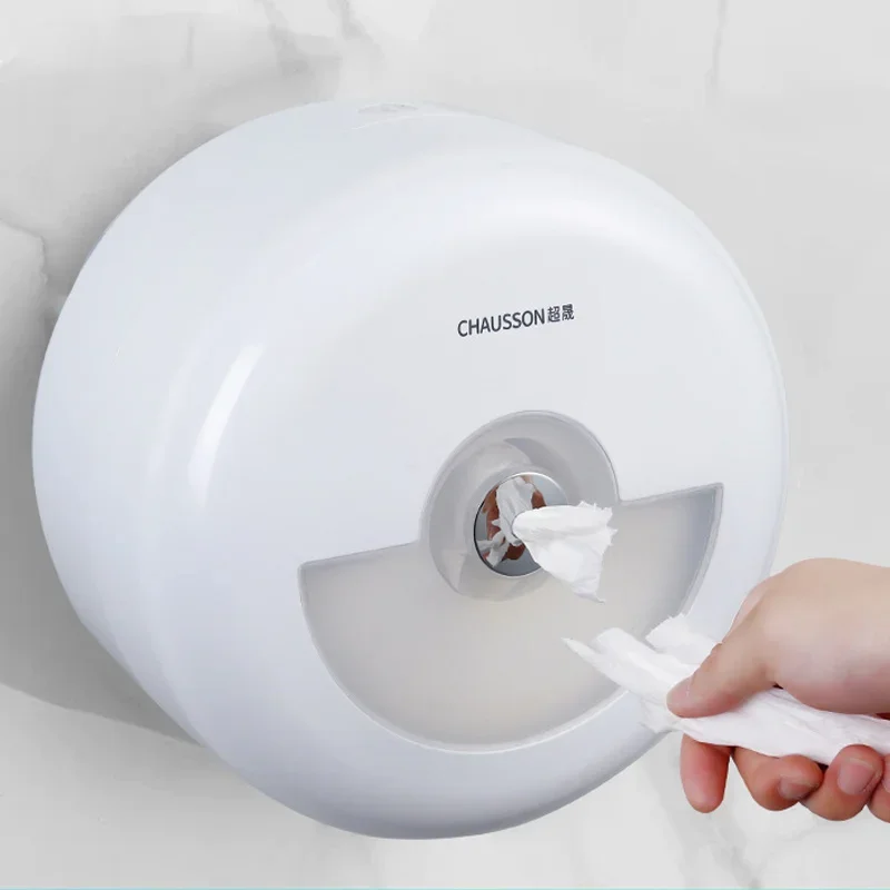 Central tissue holder wall mounted paper roll box toilet paper draw box no punching required  paper towel holder bathroom