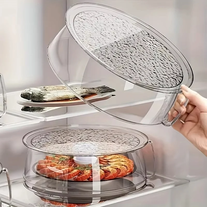 2/3PCS Multifunctional Microwave Oven Splash Guard-Heat Resistant200°C,360°splash Proof,Plastic Food Cover With Stackable Design