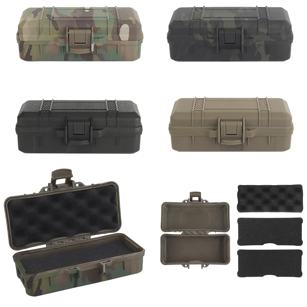 NEW Tactical Storage Box (15.2*6.3cm),Three Layer Sponge Shock Absorber, Large Capacity Storage,Be Easy to Carry About Box