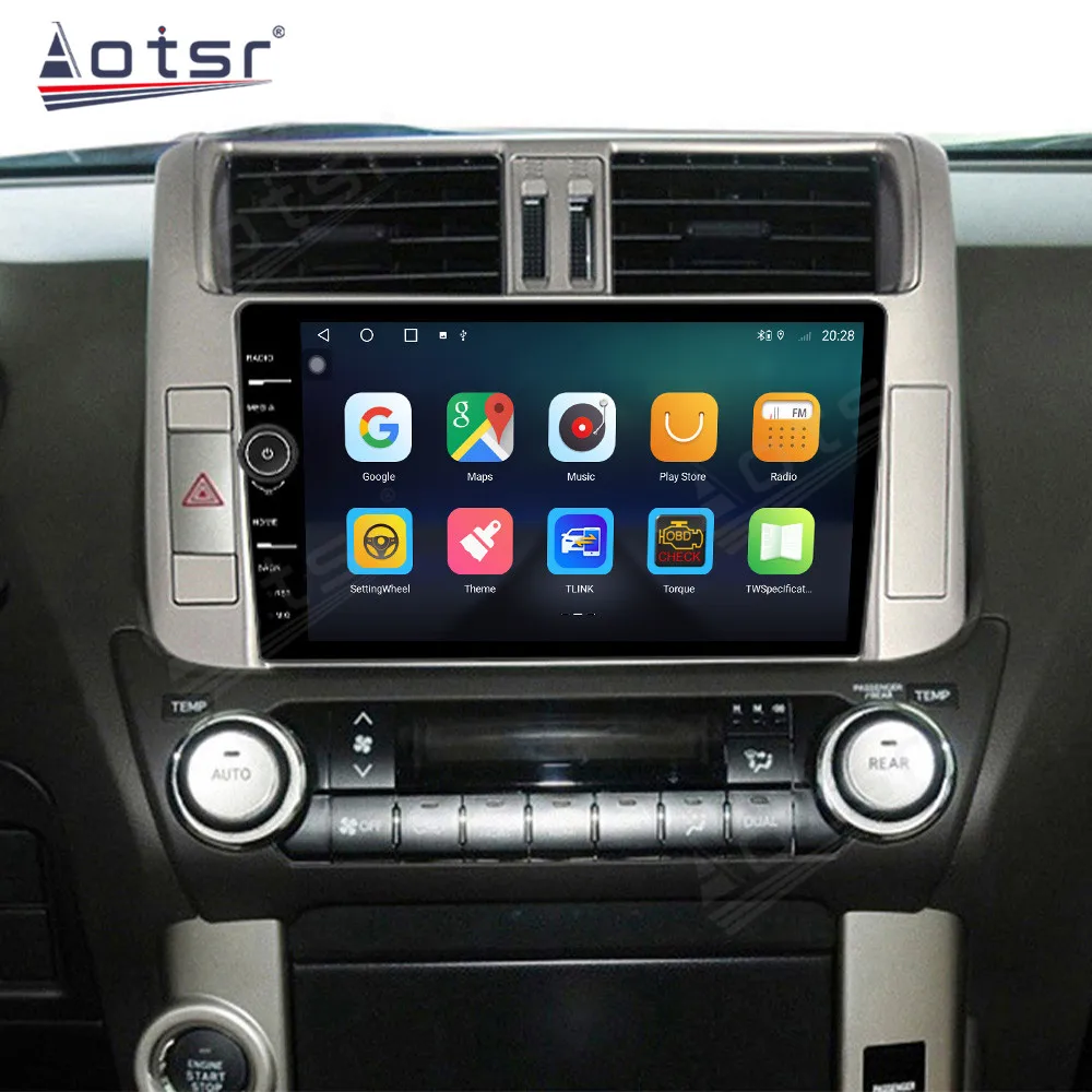 6+128GB Android 12 Automotive Multimedia 2010-2013 For Toyota Prado Car Wireless Carplay Record Player  Head Unit