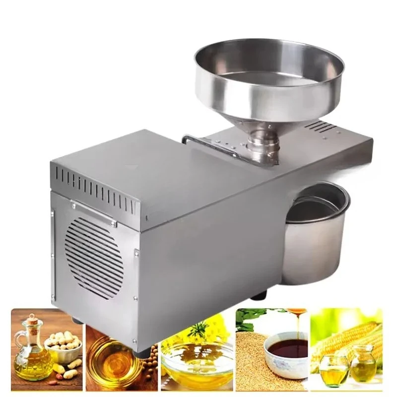 

Oil Press Machine Stainless Steel Commercial Home Peanut Extractor 2023 Hot Soybean Sesame Expeller
