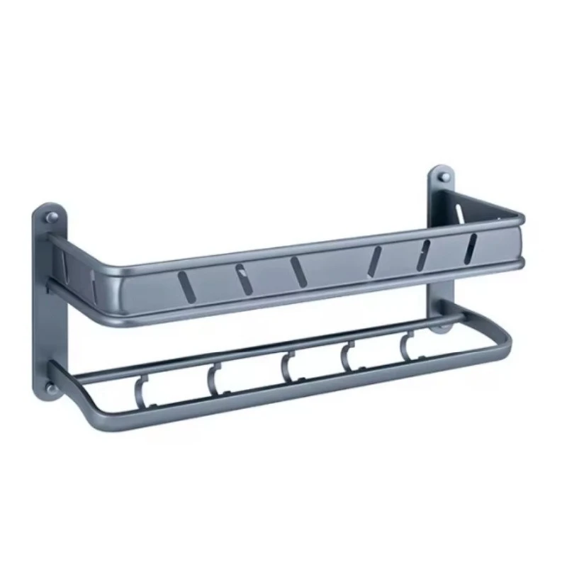 KC055 Double bathroom corner wall rack Kitchen and bathroom storage corner rack Toilet corner basket corner shelf