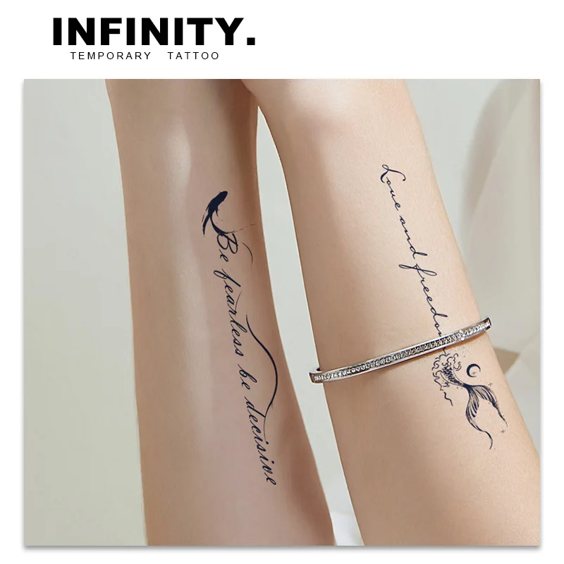 [Be fearless] temporary tattoo sticker, waterproof magic tattoo, lasts to 8-15 days fake tattoo, semi permanent tattoo