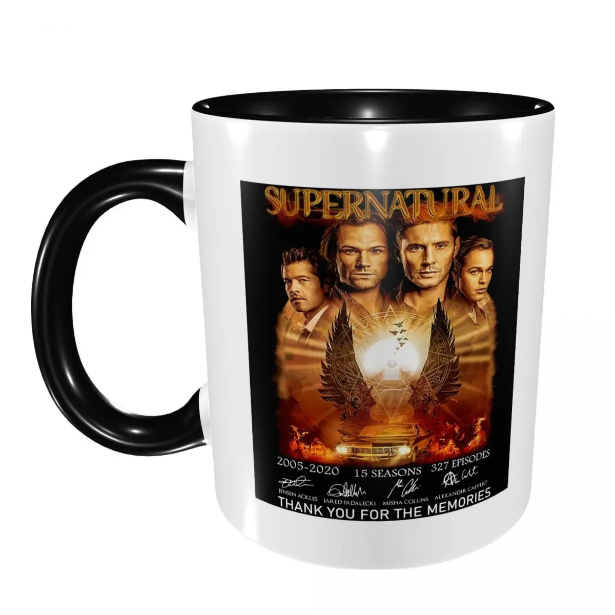 Supernatural Thank You For The Memories Mug Funny Ceramic Coffee Cups Tea Mugs Milk Cup Drinkware Gifts for Woman Man