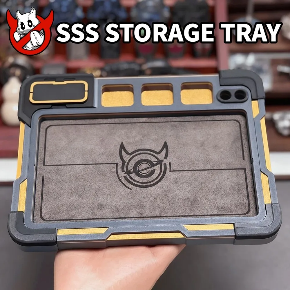 ถาดเก็บของ SSS EDC แบบเลื่อนได้ ของเล่นฟิดเจ็ตสปินเนอร์ DIY สำหรับผู้ใหญ่ อุปกรณ์เสริมสำหรับแผงควบคุม