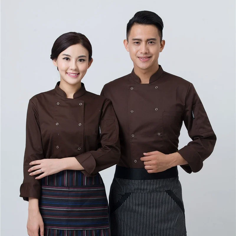 Cocinas de colores de cocina, uniformes de chef de alta calidad, ropa del Reino Unido, ropa de chef de restaurante para mujer, ropa de chef para mujer