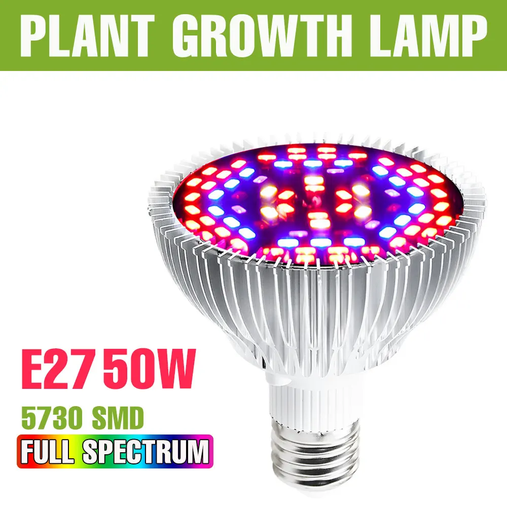 150W E27/E14 LED Grow Light Volledige Spectrum Plant Lamp UV IR Indoor Bloem Vetplanten Groente Teelt Groei Lamp AC110-240V