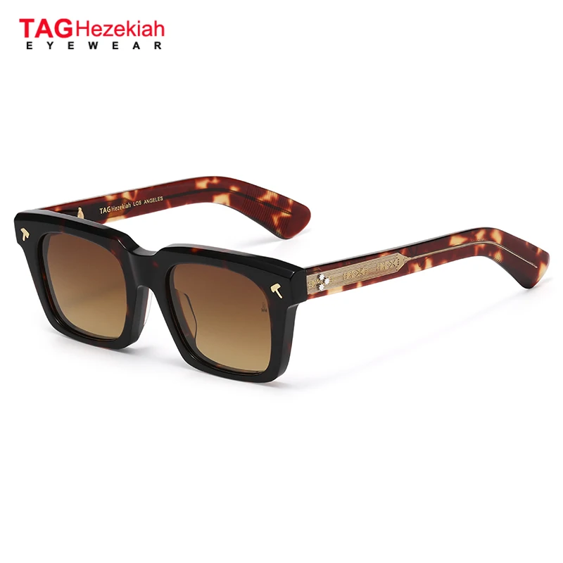 TAG Hezekiah 럭셔리 브랜드 선글라스 남성 아세테이트 선글라스 여성 야외 여행 보호 Sunshade Designer QUENTIN Sunglass