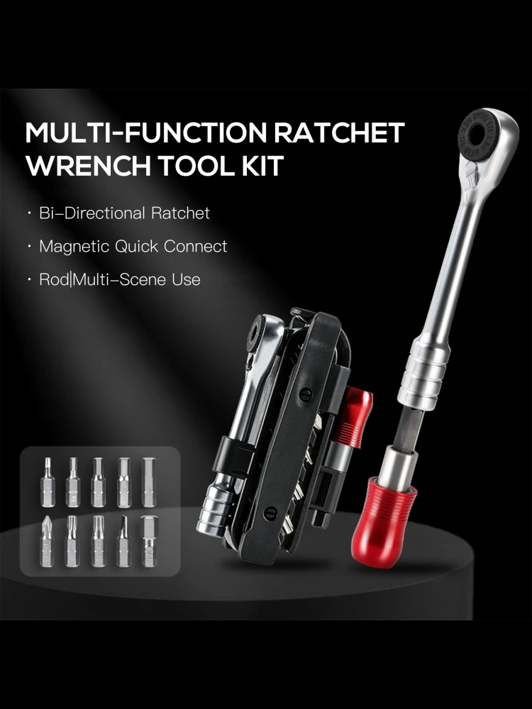 Nouveau Kit de réparation de vélo Kit d'outils de vélo VTT clé à cliquet ensemble d'outils Kit de réparation de pneus de vélo outils de réparation de vélo