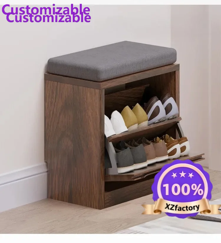 Factory Direct 2026 Top YXY Sgabello per cambio scarpe da ingresso in legno massello per soggiorno, camera da letto, può sedersi