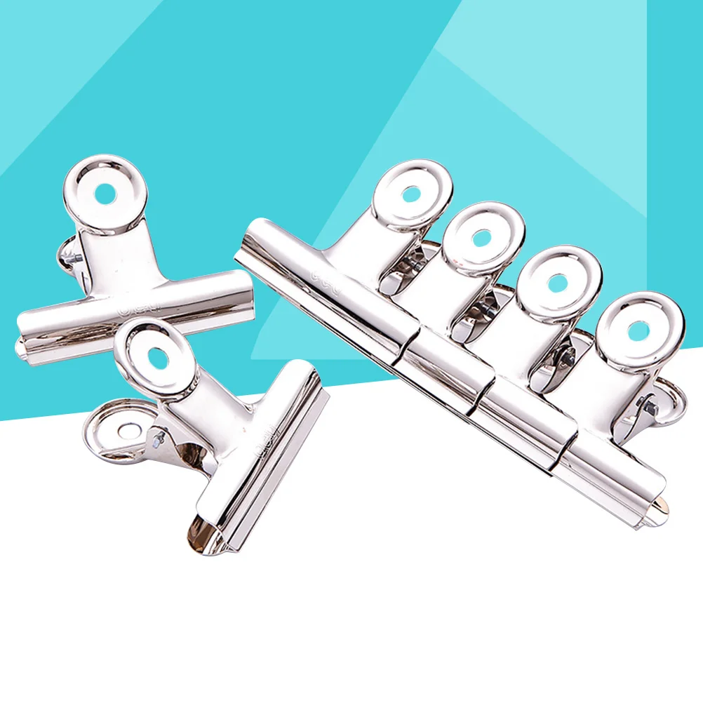 12Pcs Large Metal Hinge Clip Paper File Binder Clips for Pictures Photos Tickets