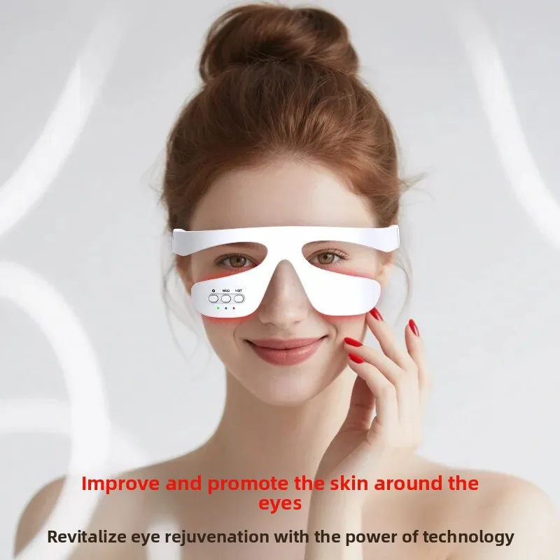 Portable Wireless Eye Care Device Hot Compress Red Light Import Massager Dark Circle Remover Eye Beauty Instrument Tool