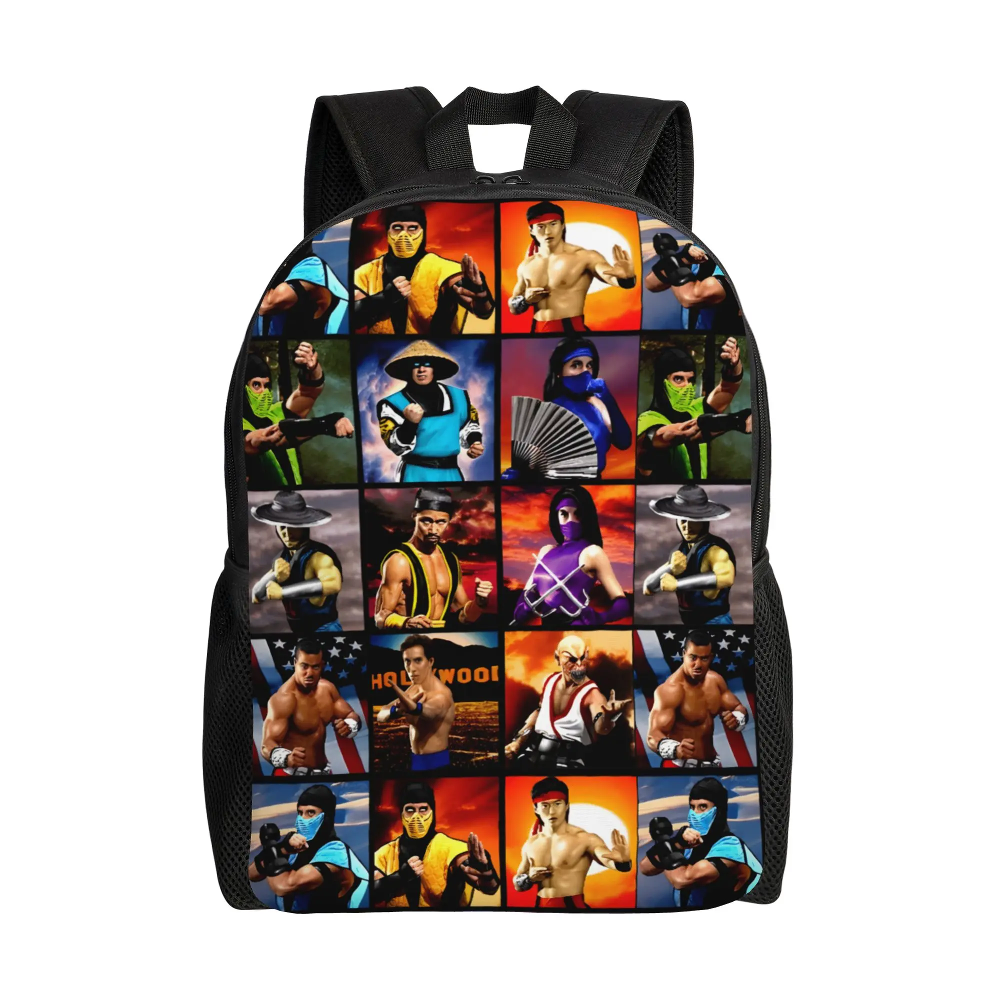 

MK2 Fighters Mortal Kombat Backpack for Men Women Cool Student Daypack College Shoulder Bag Sports