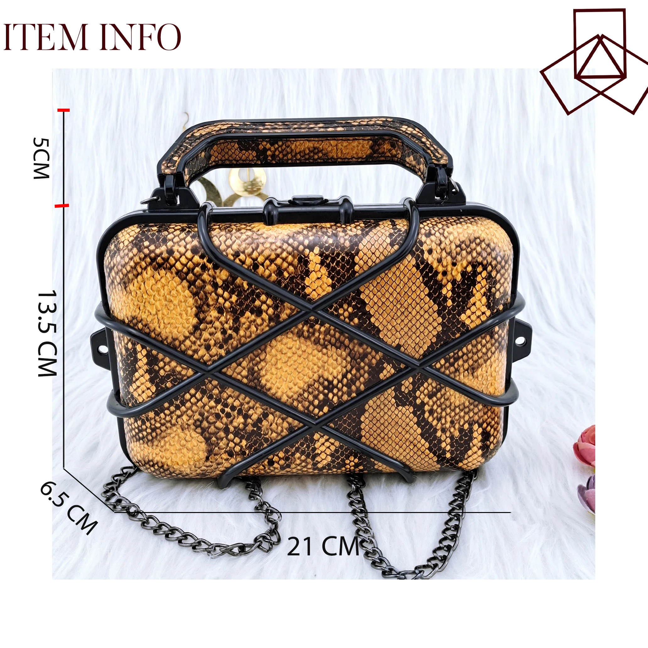 Girly Personalized Design Bag African Fashion Bag Ladies Mobile Phone Bag Long Chain Shoulder Strap Bag Evening Clutch