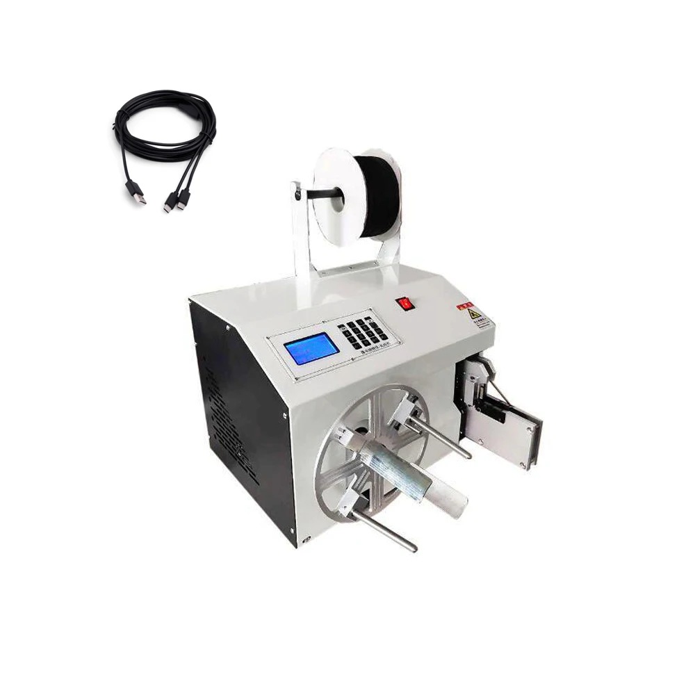 Automatic Wire Harness Tape Winding Twist Tie Machine Cable Manufacturing Rolling Tying Rewinding Wires Machine