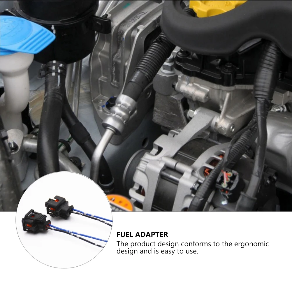 

4pcs Fuel Injector Connector Plug Car Nozzle Durable Heat Resistant Oil Plug Replacement Fuel Adapter Engine Connector