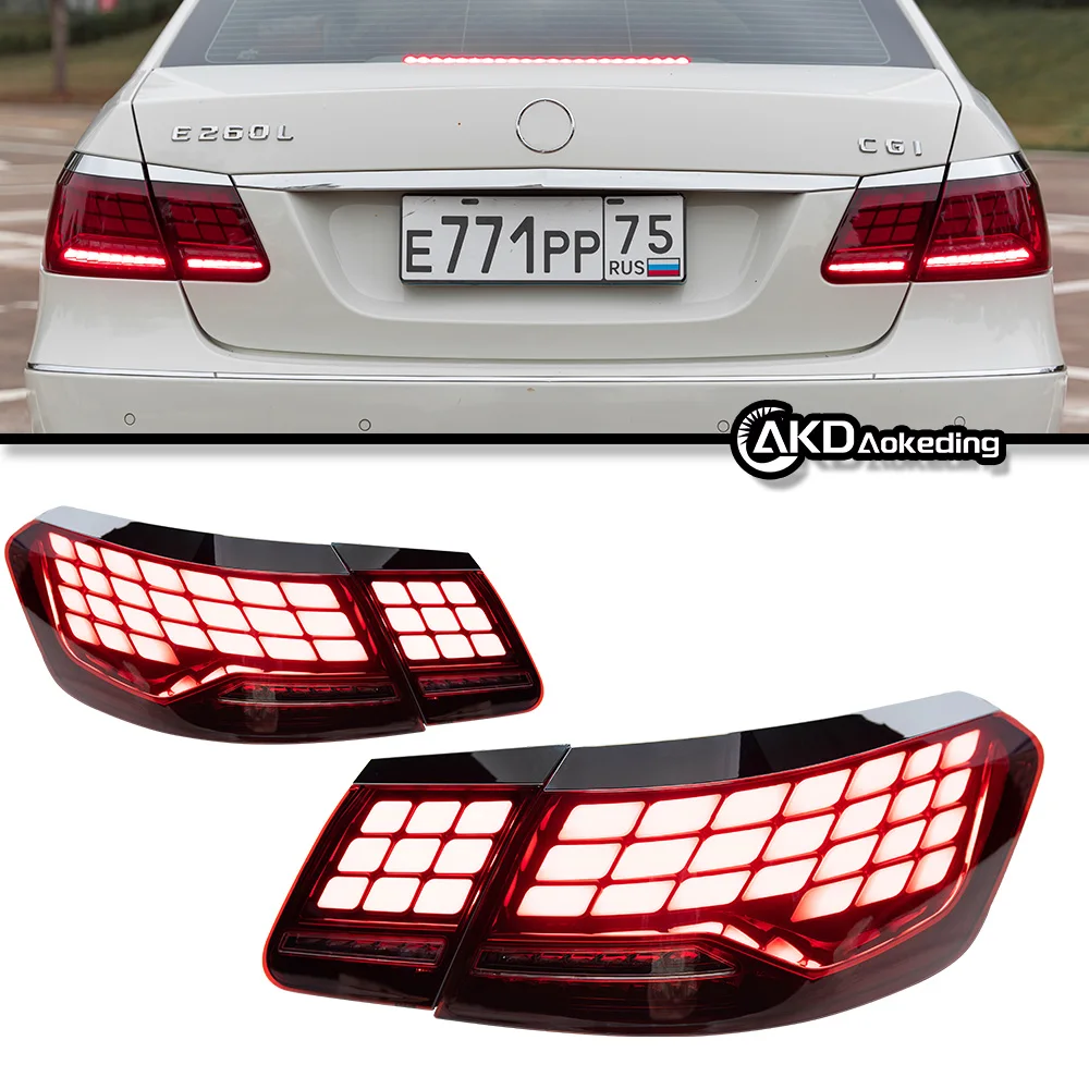 Fanale posteriore a LED CG con luce di segnalazione, freno e fendinebbia per Mercedes Classe E W212 E200 E260 E300 2009-2016