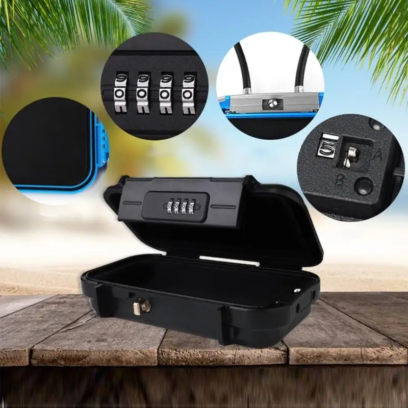 Safe Box Waterproof Travel Safe Box Case Security Case Lock Box Portable