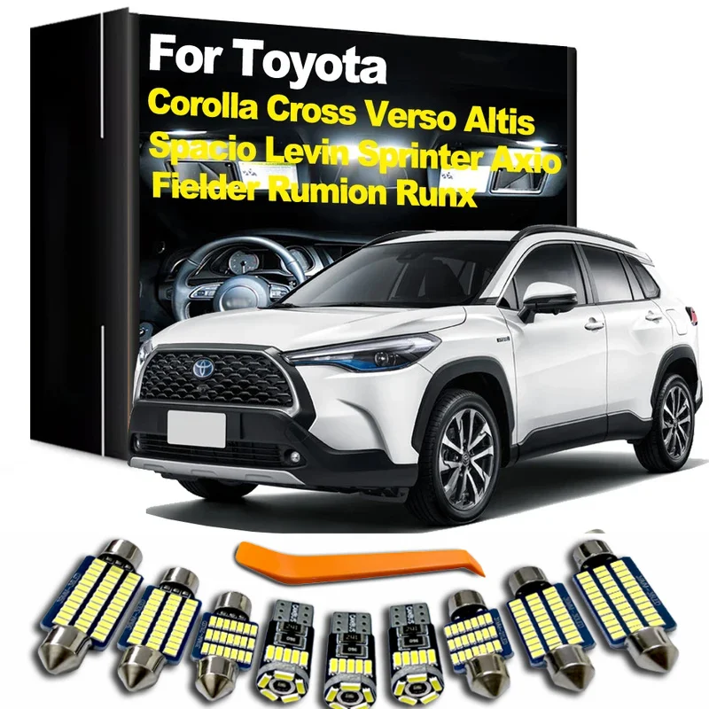 LED Interior Reading Light Kit For Toyota Corolla Verso Cross Fielder Altis Axio Rumion Runx Spacio Levin Sprinter Allex