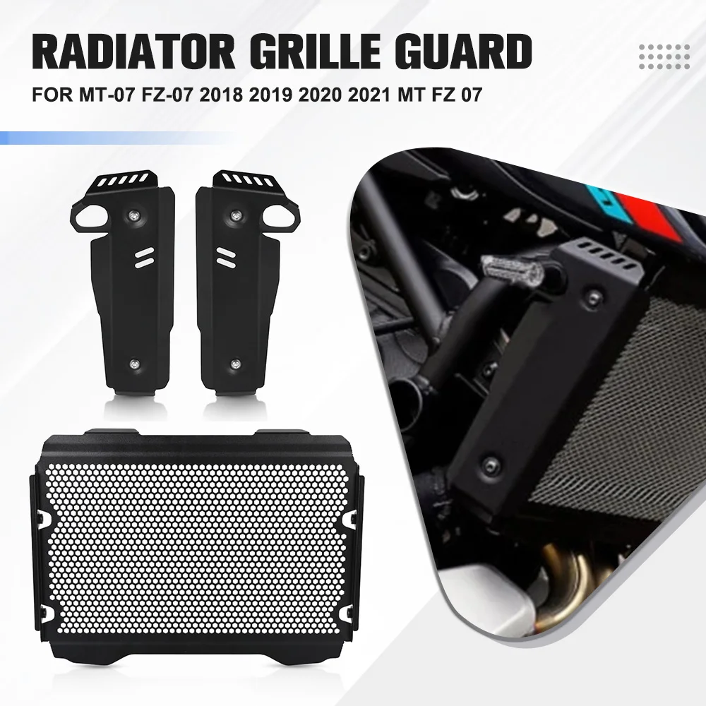 

2022 MT07 FZ07 RADIATOR SIDE PANELS KIT Radiator Guard Decorative Cover For YAMAHA MT-07 FZ-07 2018 2019 2020 2021 MT FZ 07
